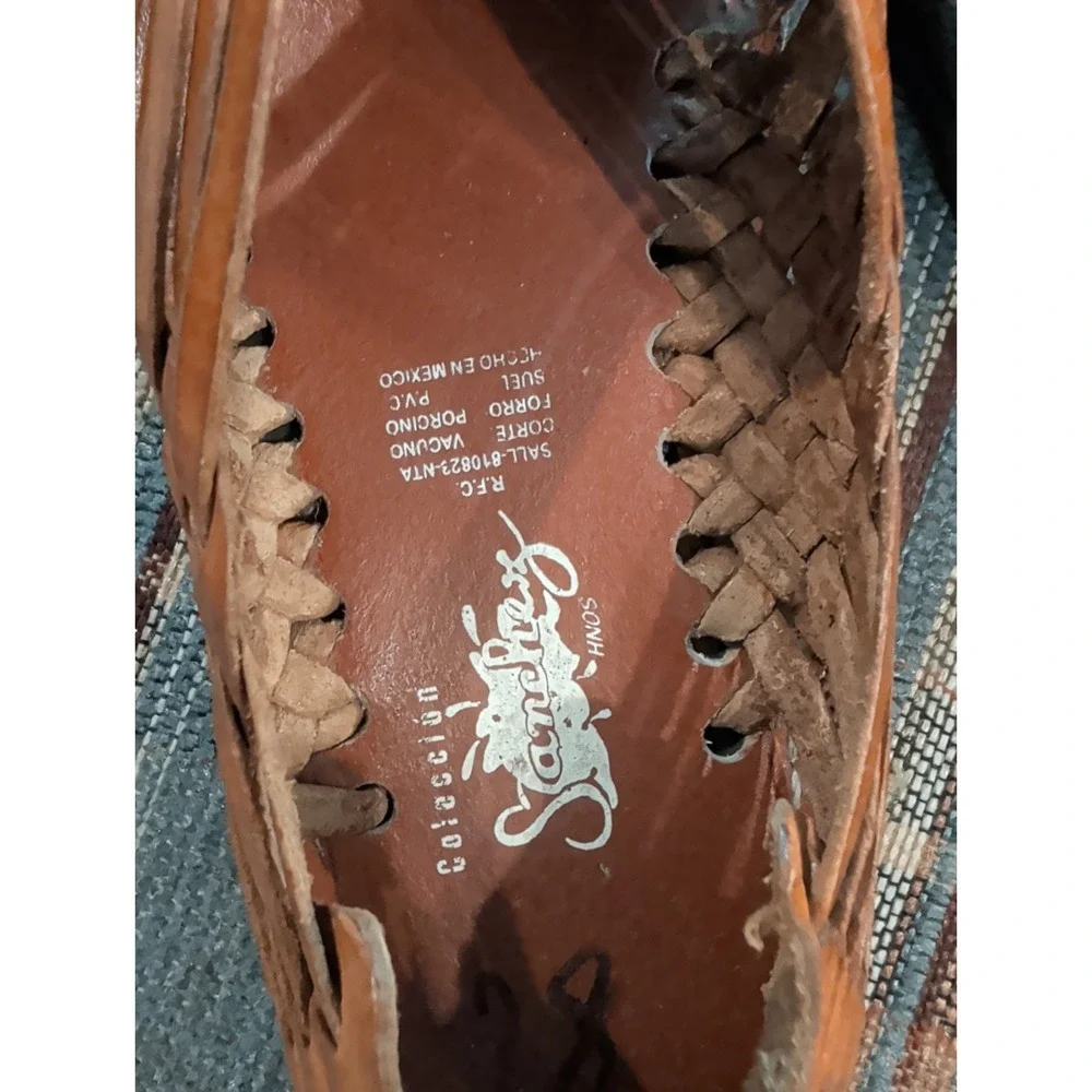 Sanchez Woven Leather Sandals Men's 11.25